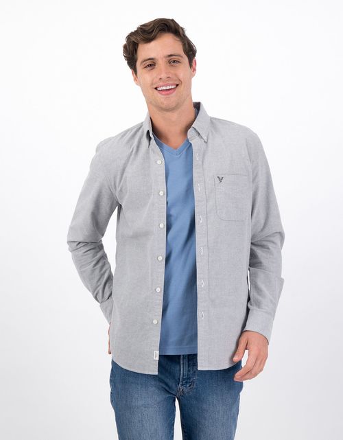 Camisa AE Oxford con botones Slim Fit