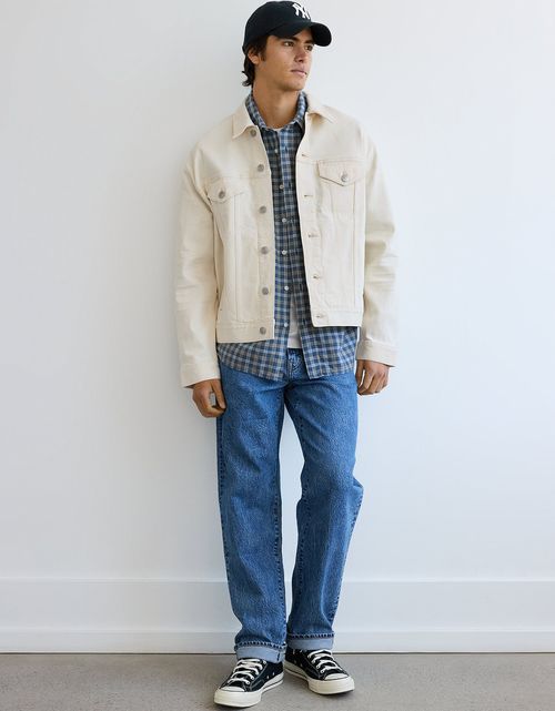 Chaqueta Denim con lavado Blanco