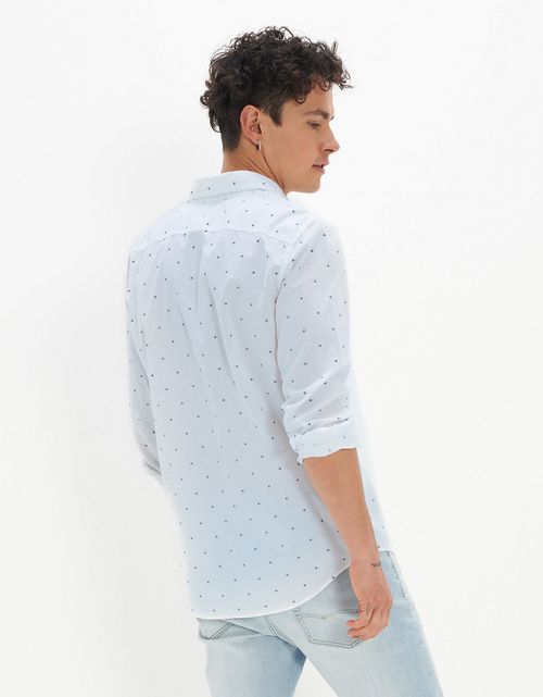 Camisa Ae abotonada Everyday de corte ajustado con estampado