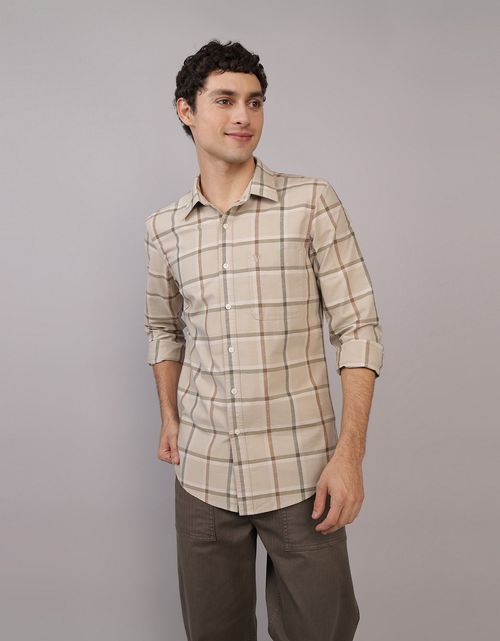 Camisa de Cuadros Manga Larga Hombre AE