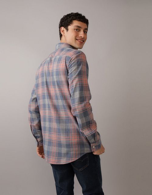 Camisa de Cuadros Manga Larga Hombre AE