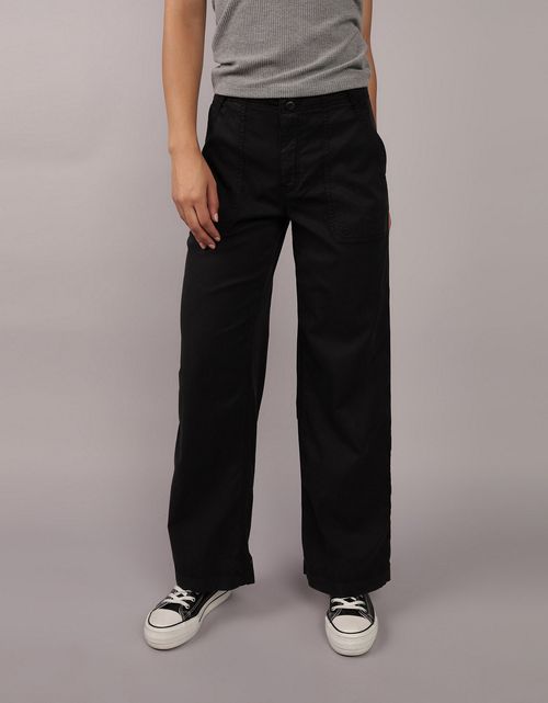 Pantalón Tiro Alto Holgado Mujer AE