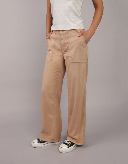 Pantalón Tiro Alto Holgado Mujer AE