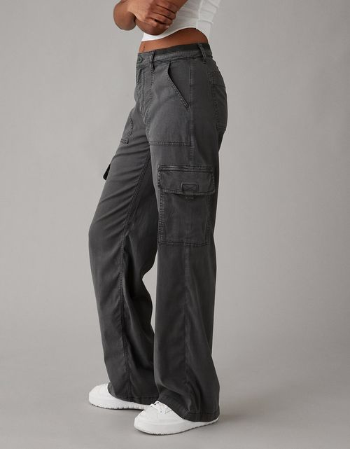 Pantalón AE Baggy ancho con cintura alta y elástico