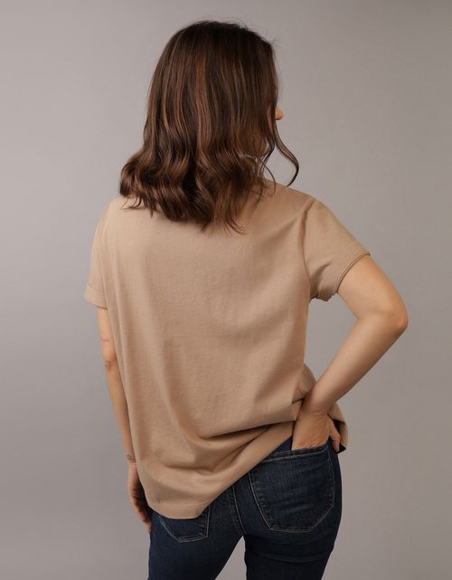 Camiseta con Gráfico Manga Corta Mujer AE