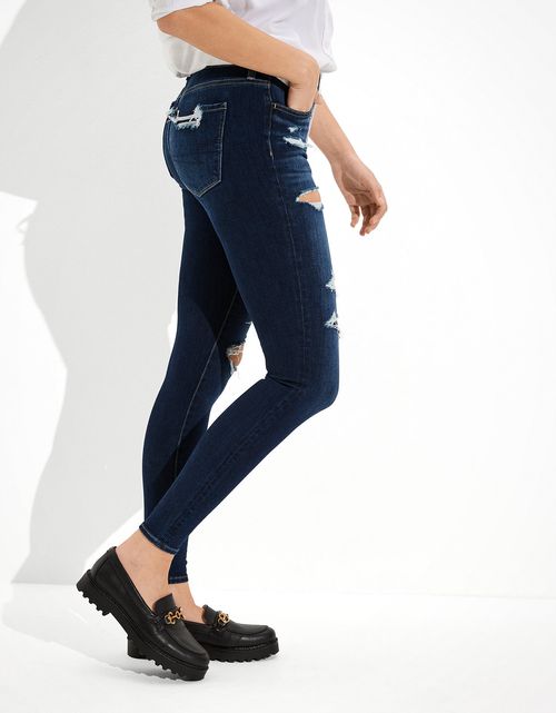 Jegging Ae Dream con rotos de tiro bajo