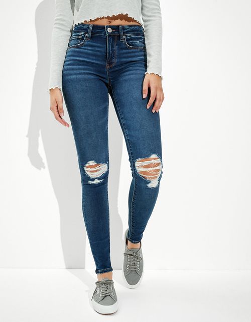 Jegging AE Ne(x)t Level tejido suave tiro alto con rotos