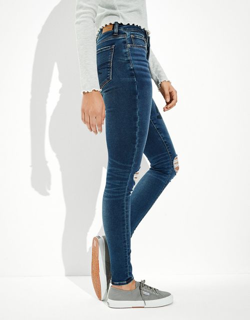 Jegging AE Ne(x)t Level tejido suave tiro alto con rotos