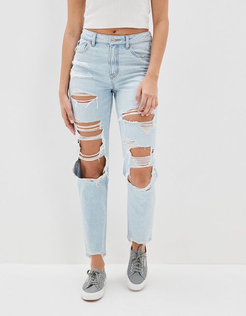 Jean AE mom strigid con rotos