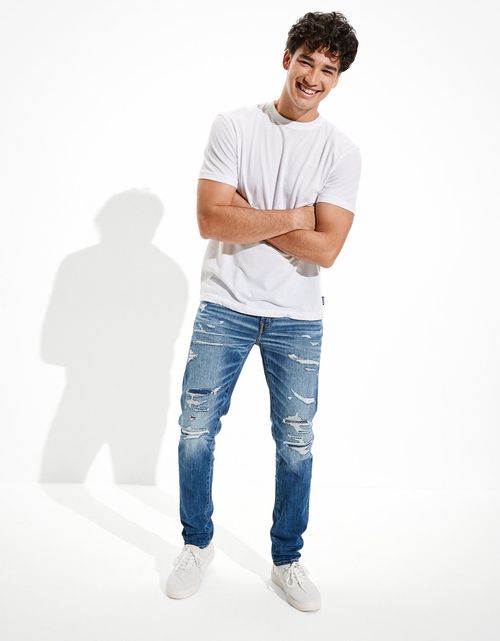 Jean Skinny  Ae  360 parcheados