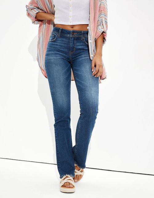 Jean AE Kick Bootcut de tiro bajo