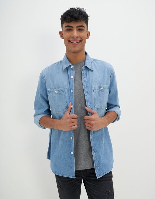 Camisa AE Denim de botones
