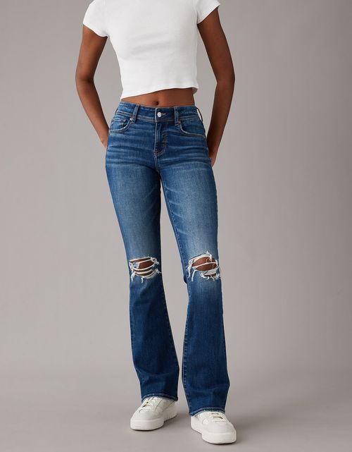 Jean Ae Denim x Kick Bootcut con rotos