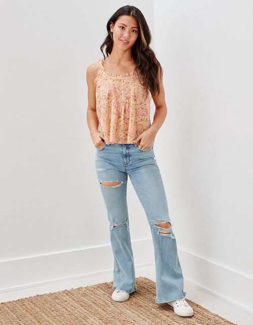 Camisa Babydoll Ae Cuello alto