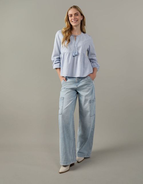 Blusa Ae con nudo al frente