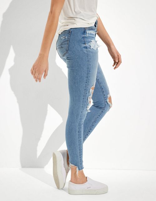 Jegging AE Ne(x)t Level con rotos de tiro alto crop