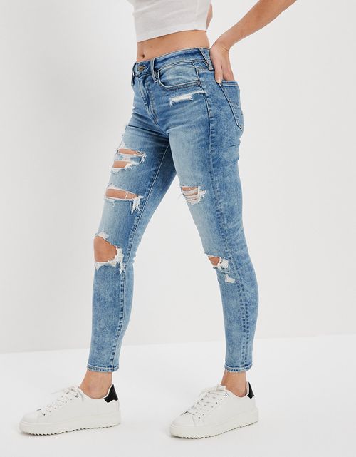 Jegging AE Ne(x)t Level con rotos de tiro alto crop