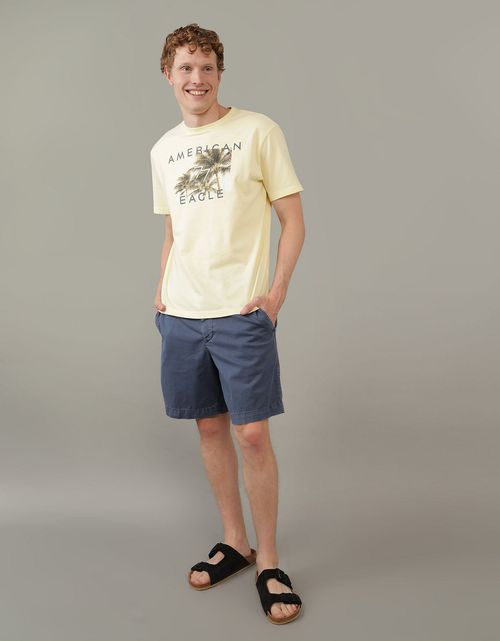 Khaki Short AE Flex 23 c.m. Lived-in