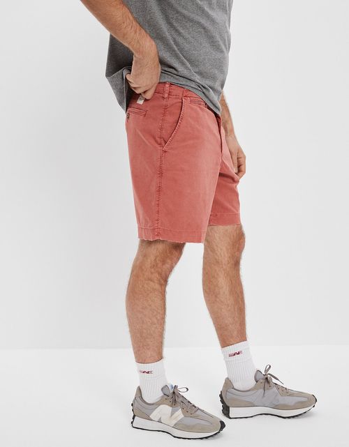 Khaki Short AE Flex 23 c.m. Lived-in
