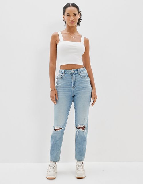 Curvy Mom Jean Ae de rotos