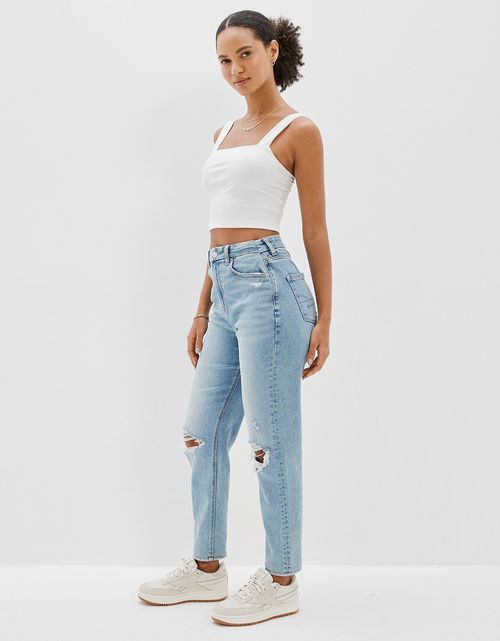 Curvy Mom Jean Ae de rotos
