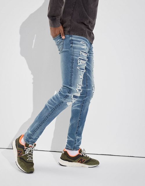 Jean Skinny  Ae  360 parcheados