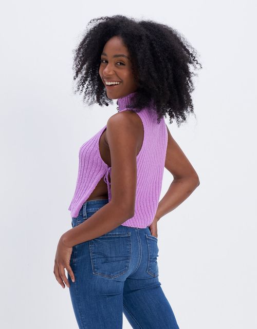 Camiseta AE de cuello alto de felpa