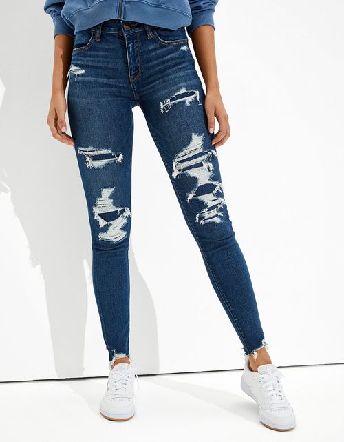 Jegging AE Ne(x)t Level Tiro alto con parches