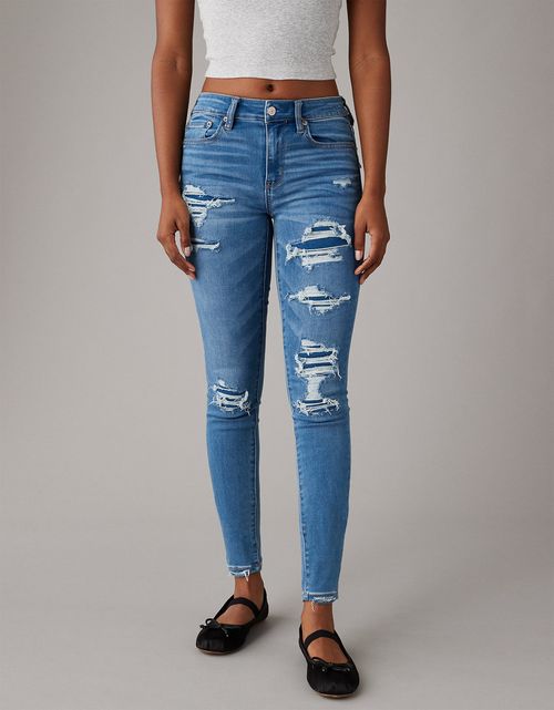 Jegging AE Ne(x)t Level Tiro alto con parches