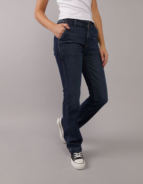 Jean Clásico con corte en Bota Mujer AE