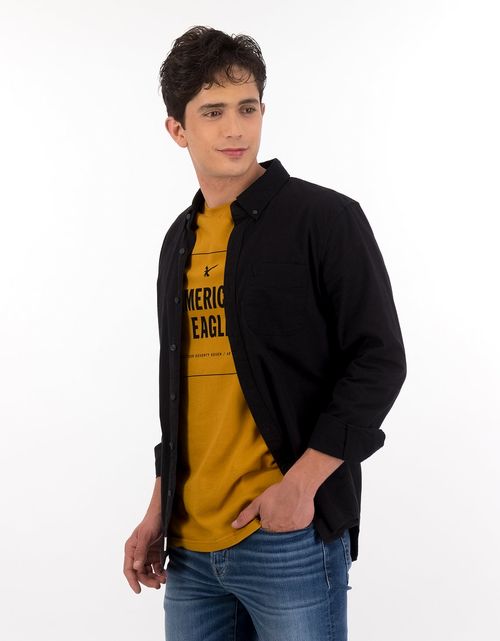 Camisa Slim fit Ae Oxford con botones
