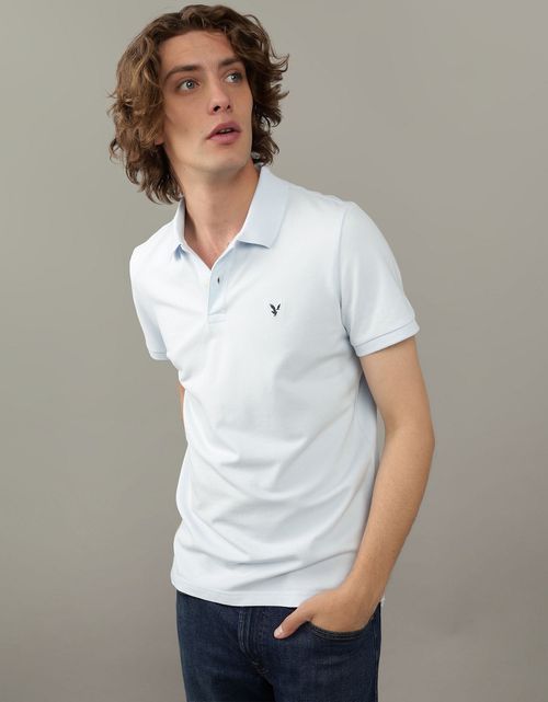 Camiseta Tipo Polo Slim Manga Corta Hombre AE