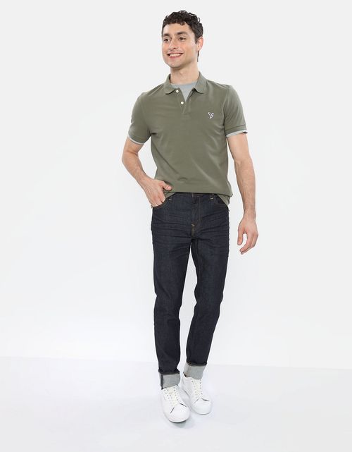 Polo en Tejido Piqué Slim Fit para Hombre
