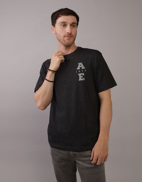 Camiseta con Gráfico Manga Corta Hombre AE