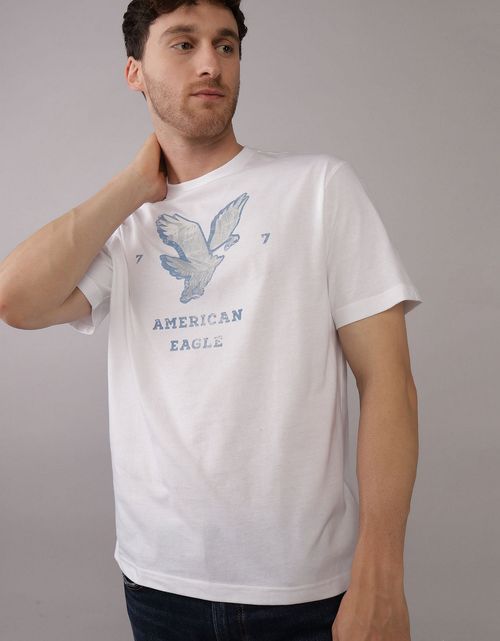 Camiseta con Gráfico Manga Corta Hombre AE