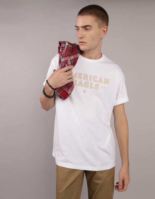 Camiseta con Gráfico Manga Corta Hombre Ae