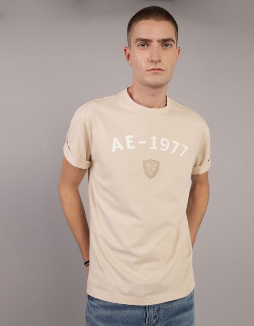 Camiseta con Gráfico Manga Corta Hombre Ae
