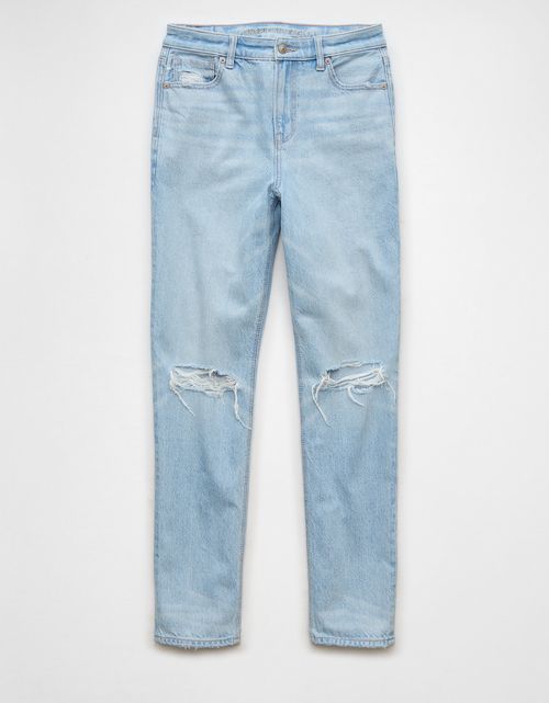 Jean Mom con rotos Mujer AE