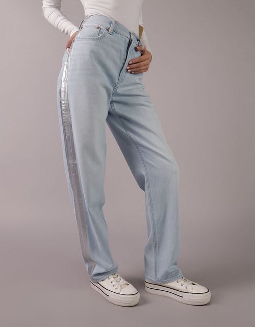 Jean Baggy Holgado y Talle Alto Mujer AE