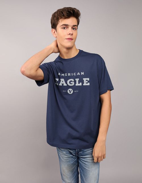 Camiseta con Gráfico Manga Corta Hombre AE