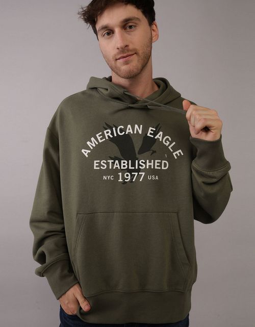 Buzo con Capucha Manga Larga con gráfico Hombre AE