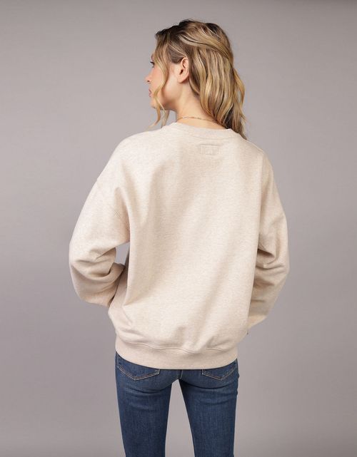 Buzo cuello redondo con gráfico Mujer AE