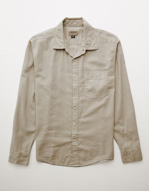 Camisa en Lino Manga Larga para Hombre