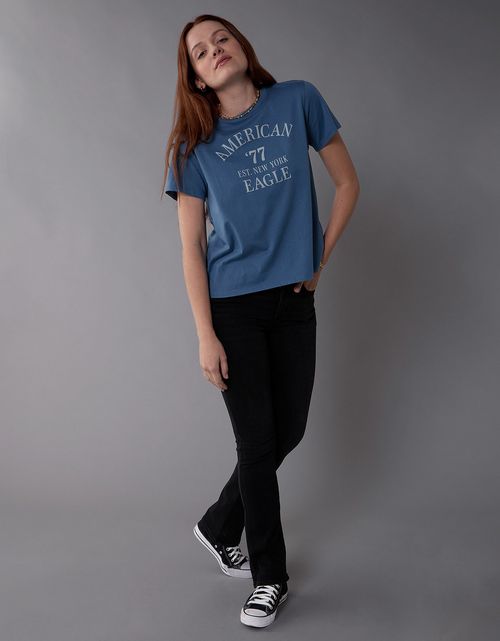 Camiseta con gráfico de mujer AE