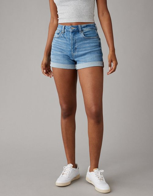 Short Denim Mom con Stretch Mujer AE