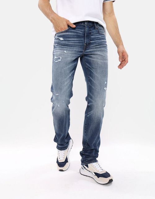 Jean  Slim Straight  con parche interno