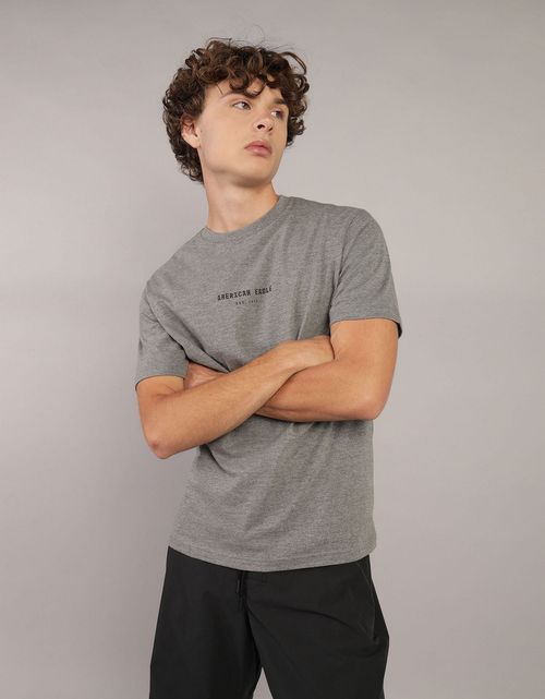 Camiseta manga corta con gráfico de hombre AE