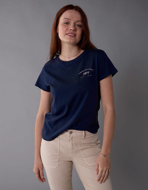 Camiseta con gráfico de mujer AE