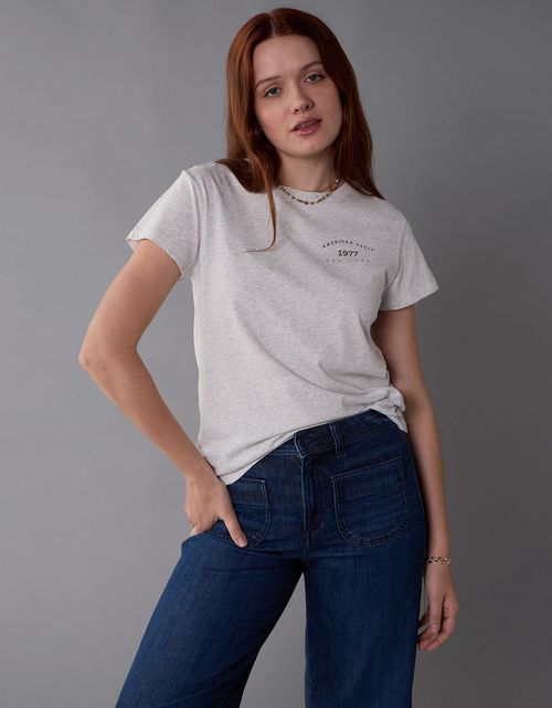 Camiseta con gráfico de mujer AE