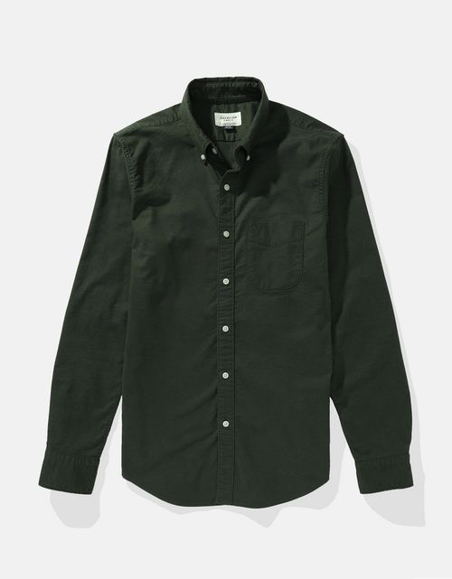Camisa Slim fit Ae Oxford con botones